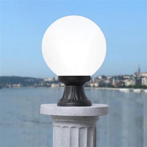 Mikrolot Black Resin IP55 Opal Globe Light MIKROLOT/G250