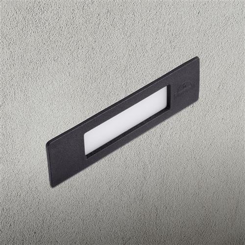 Nina 190 Black IP55 CCT LED Recessed Wall Light NINA190BL