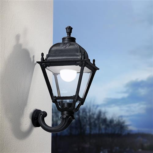 Simon Black Resin CCT LED Dual-Fix IP55 Wall Light OFIR/SIMON