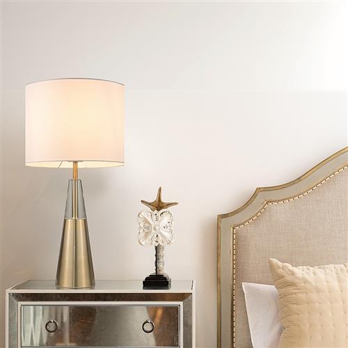 Solaire Satin Gold Finish Table Lamp LS23201SGTL