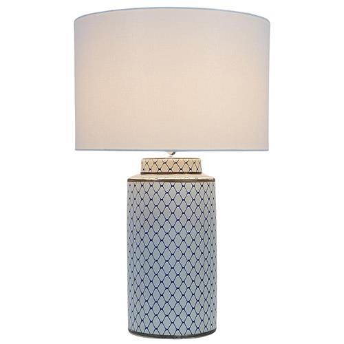 Tulin Blue and White Table Lamp with Shade LS24701TL