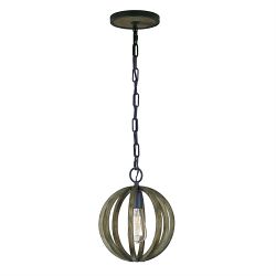 Allier Mini Aged Oak Pendant Light FE-ALLIER-P-WW