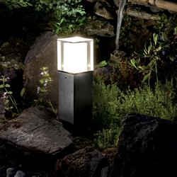 Arendal LED IP65 Outdoor Bollard Light Black Finish ARENDAL-M-BLK