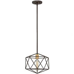 Astrid Single Drop Matt Bronze And Gold Mini Pendant HK-ASTRID-MP