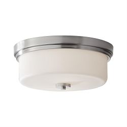 Kincaid Medium IP44 Flush Ceiling Light Polished Chrome DL-KINCAID-F-M