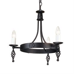 Belfry Black Three-Light Chandelier BY3-BLACK