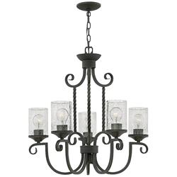 Casa Five-Light Olde Black Ceiling Pendant HK-CASA5