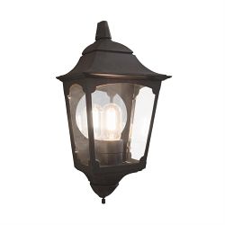 Chapel IP44 Black Outdoor Half Lantern CP7-2-Black