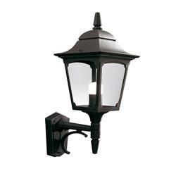 Chapel IP44 Black Outdoor Up Wall Lantern CP1-Black