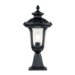 Chicago IP44 Textured Black Pedestal Light CC3-S-BK