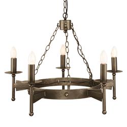 Cromwell Old Bronze 5 Arm Ceiling Light CW5-OLD-BRZ