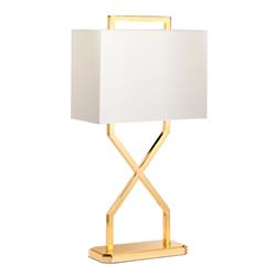 Cross Polished Gold Table Lamp