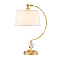 Jenkins Brushed Brass Table Lamp QZ-JENKINS-TL-BB