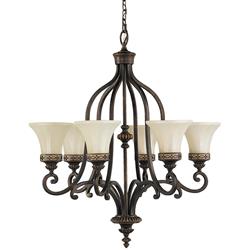 Drawing Room Bronze 6-Light Ceiling Chandelier FE-DRAWING-ROOM6