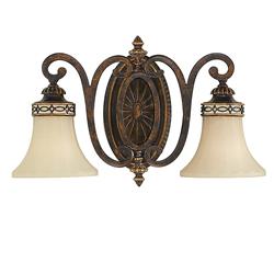 Drawing Room Double Wall Light Walnut Bronze FE-DRAWINGROOM2-B