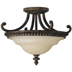 Drawing Room Walnut Bronze Semi-Flush Light FE-DRAWING-ROOM-SFA