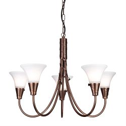 Emily Copper Patina Multi-Arm 5 Light EM5-COPPER