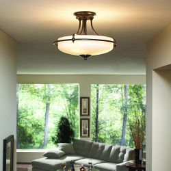 Griffin Small Semi-Flush 3 Light 