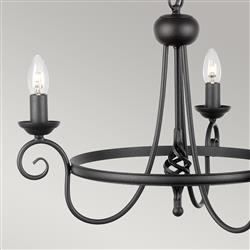 Harlech Triple Ceiling Light HR3A-BLACK