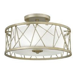 Nest Semi-Flush Silver Ceiling Light HK-NEST-SF-SL