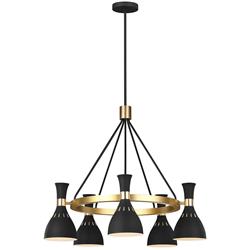 Joan Burnished Brass 5 Light Pendant