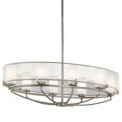 Pewter Ceiling LED 8 Light KL-SALDANA8