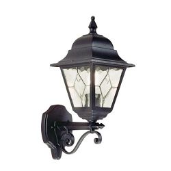 Norfolk IP43 Outdoor Black Wall Light NR1-BLK