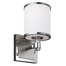 Prospect Park Single Nickel And Chrome Wall Light FE-PROSPECT-PARK1