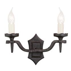 Rectory Black Double Wall Light RY2B-BLACK