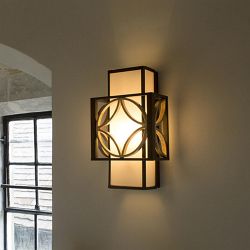 Remy Single Bronze And Gold Finish Wall Light FE-REMY1