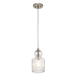 Riviera Brushed Nickel Ceiling Pendant KL-RIVIERA-P-B