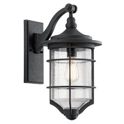 Black IP44 Outdoor Wall Lantern KL-ROYAL-MARINE2-M