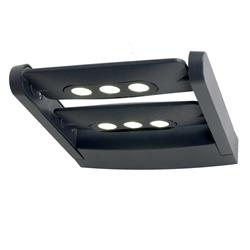 Sigmund Graphite LED IP65 Outdoor Large Wall Light SIGMUND-6W