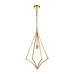 Nico Large Burnished Brass Cage Pendant Light FE-NICO-P-L-BB