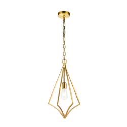 Nico Medium Burnished Brass Cage Pendant FE-NICO-P-M-BB