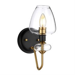 Armand Single Aged Brass Finish Wall Light DL-ARMAND1-AB