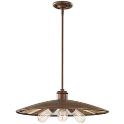 Urban Renewal Bronze Triple Ceiling Pendant FE-URBANRWL-3P-E