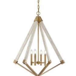 Large View Point Weathered Brass & Whitewash Wood Effect Pendant QZ-VIEW-POINT-L