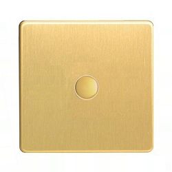 Satin Brass 1 Gang Touch Control Slave Switch IDBS001S