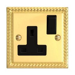 Georgian Brass Single Socket XG4B