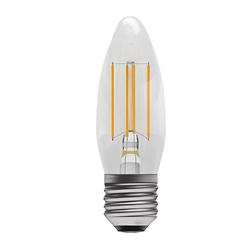 CANDLE LED E27 COOL WHITE GLASS FILAMENT 4W 60115