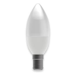 LED SBC/B15 7w FROSTED CANDLE LAMP 05839