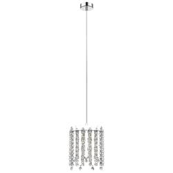 Belize Chrome & Crystal Single Pendant Fitting CFH2105/01/CH