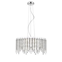 Belize Large Chrome & Crystal LED Ceiling Pendant LED2105/06/CH