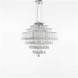 Parma 6 Light Crystal Pendant Fitting CFH301171/06/CH