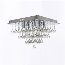 Parma Square Chrome & Crystal 6 Light Fitting CFH301171/06/PL/CH