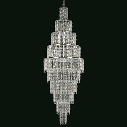 New York 24 Light Crystal Cascading Pendant Fitting