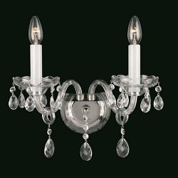 Dolni Crystal Wall Light CB46028/02/WB/N