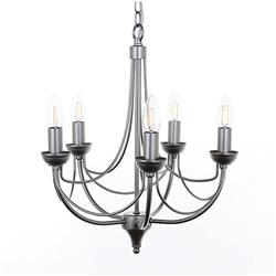 Cirrus Silver 5 Arm Pendant Light SMC00005/NAT