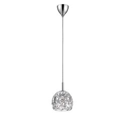 Clea Crystal & Polished Chrome Single Pendant CFH1704/01/CH